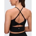 thumbnail image 4 of Sostén CRZ YOGA Butterluxe con Espalda Cruzada y Detalle Torcido Negro Talle Grande, 4 of 5