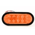 thumbnail image 4 of Red Hound Auto (2) 6 inches Oval Amber LED Parking OR Turn Signal Light Flush Mount Trailer Truck, 4 of 6