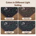 thumbnail image 7 of Design&I 8'x10' Washable Area Rug Extra Large Skid-Resistant Low Profile Dark Purple Black Celestial Design Mystical Motifs with Moon and Serpent for Living Room, Family, 7 of 7