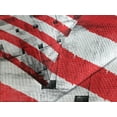 thumbnail image 4 of Ambesonne USA Quilted Bedspread Set 3 Pcs, Fourth of July Day National, King Size, Navy Blue White and Red, 4 of 5