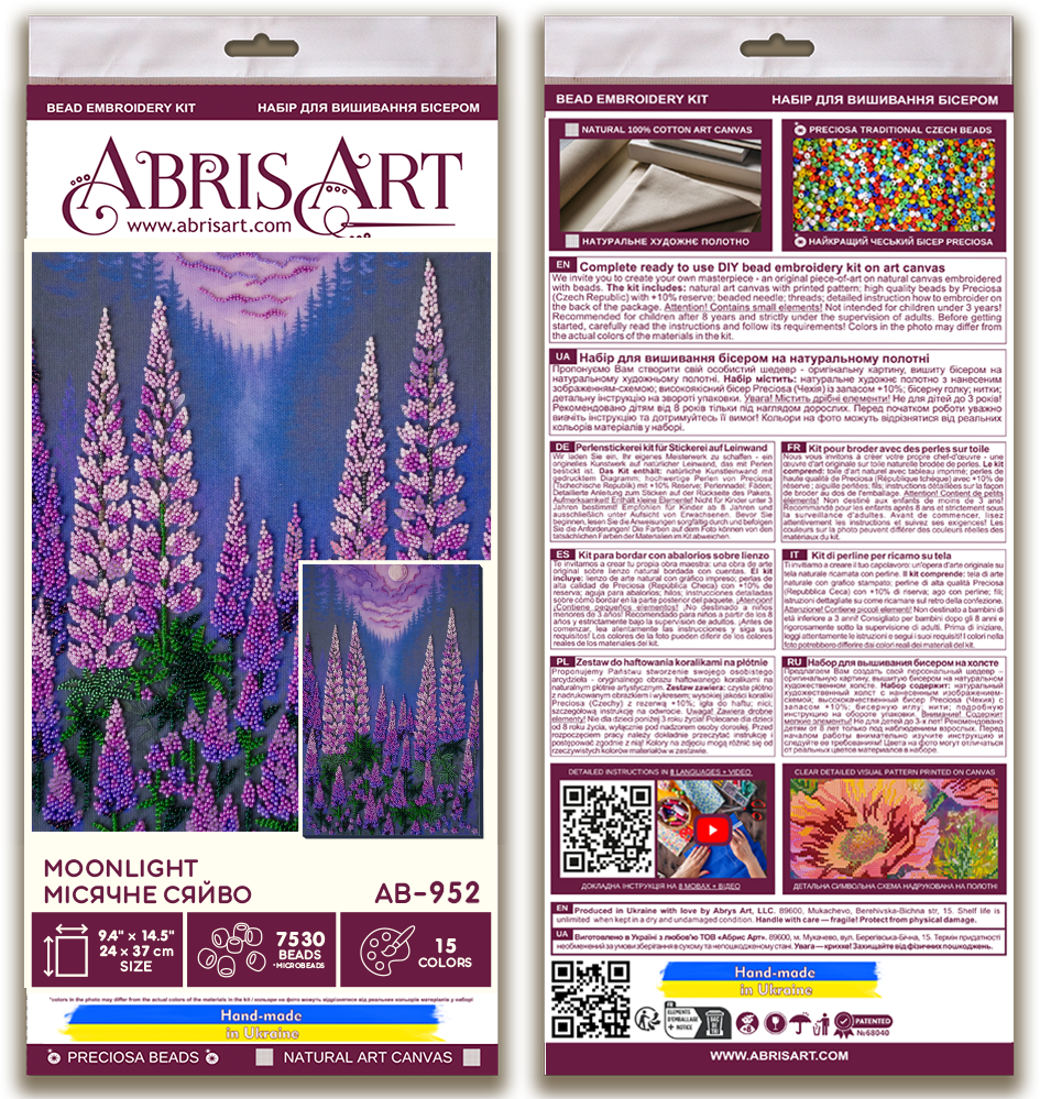 Bead Embroidery Kit - Moonlight AB-952