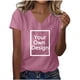 thumbnail image 2 of TaTaai Fashion Casual Women Top Cotton Custom 1 Piece Summer V Neck Short Sleeve Loose Fit Soft Breathable Daily Lounge Street Casual Wear Blouse Gift, 2 of 7