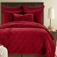 thumbnail image 4 of Birch Hill by Levtex Home - Caserta Quilt - Full/Queen - Arabesque Medallion - Red Velvet - Quilt (86x86in.) - Reversible - Velvet, 4 of 9