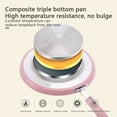 thumbnail image 5 of Tssuoun Aluminium Women Non-stick Frying Pan Reusable Washable Wood Handle Round Odorless Household Kitchen Pot Cooker Cookware 26cm, 5 of 6