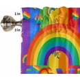 thumbnail image 5 of Valance for Windows LGBT Rainbow Flag of Gay Fist Window Treatment Valances Rod Pocket Curtain Valance for Kitchen, Bathroom, Living Room, Bedroom 54" W x 18" L, 5 of 6