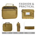 thumbnail image 3 of Neceser VELVEBAG para hombre, de viaje, impermeable, impermeable, color caqui, 3 of 4