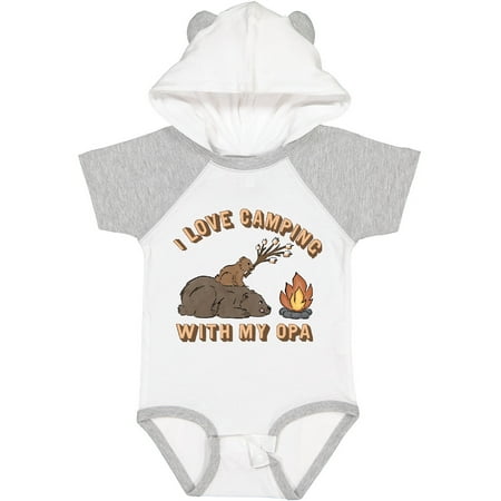 

Inktastic I Love Camping with My Opa Gift Baby Boy or Baby Girl Bodysuit