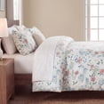 thumbnail image 5 of Pink Floral Duvet Cover King Size, 100% Cotton Duvet Cover Set with Zipper Closure & Corner Ties, Soft Breathable Branches Floral Bedding Set for All Seasons, 5 of 8