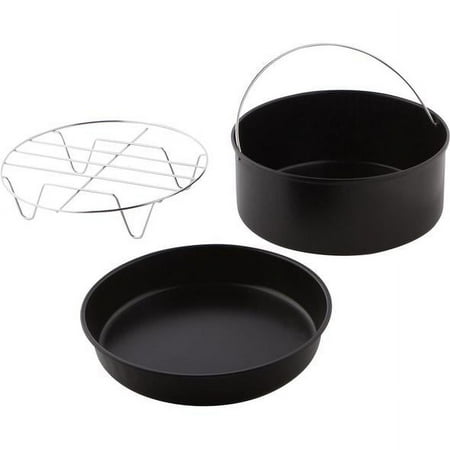 Simple Living Products Air Fryer Accessories (3 Piece Set) Air Fryer Oven, Air Fryer, Slow Cooker Accessory Set. Compatible with Philips, Dash, GoWise, Cosori & Ninja Air Fryers