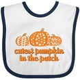 thumbnail image 3 of Inktastic Cutest Pumpkin in the Patch Boys or Girls Baby Bib, 3 of 4