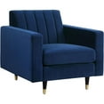 thumbnail image 2 of Home Square 3-Piece Furniture Set with Chair Loveseat and Sofa in Navy, 2 of 11