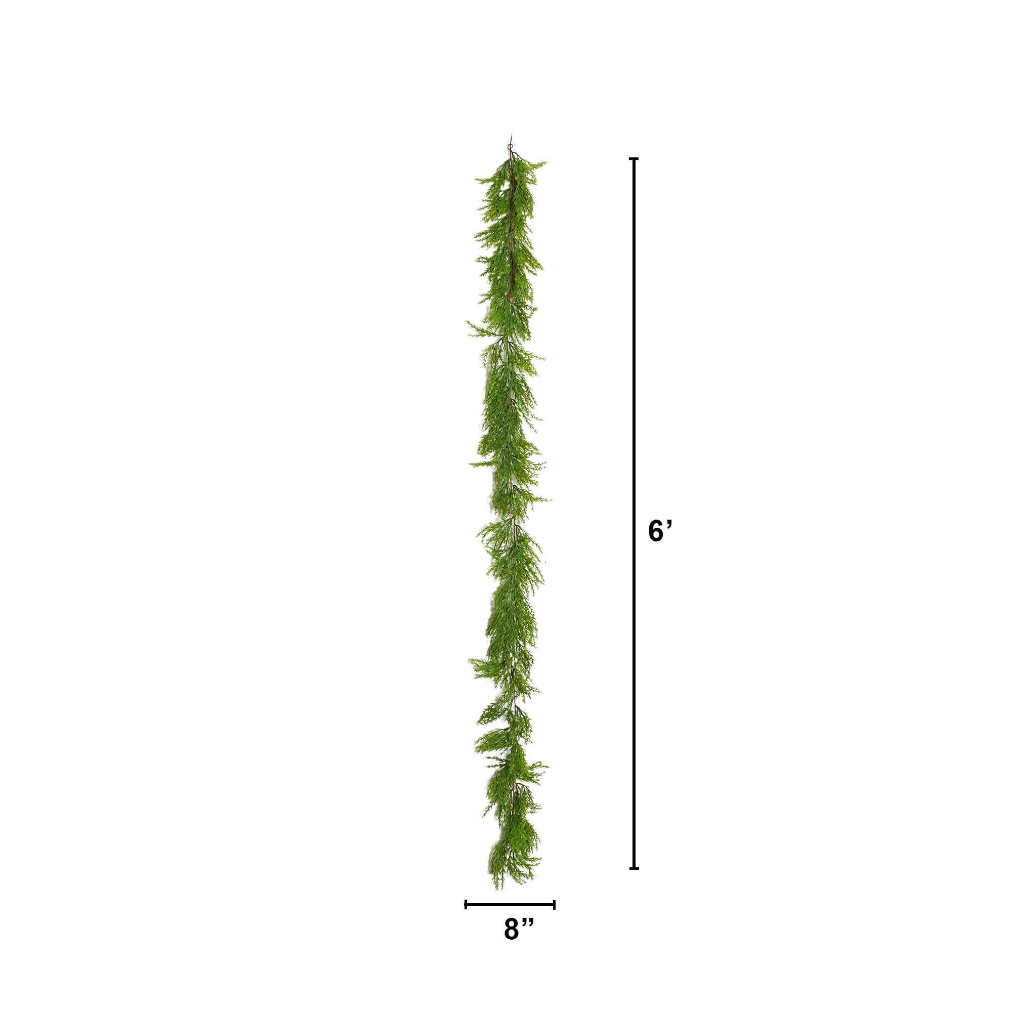 6ft. Artificial Real Touch Cedar Garland