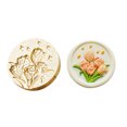 thumbnail image 1 of Peggybuy Spring Series Enamel Copper Head DIY Manual Account Enamel Wax Head Wedding Card, 1 of 9