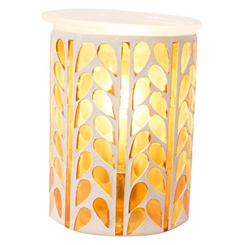 Scentsationals Mosaic Collection - Scented Wax Warmer - Fragrance Wax Cube Melter & Burner - Electric Home Air Freshener Art Gift (Amber)