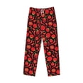thumbnail image 6 of Uemuo Tomatoes And Chili Pattern Men's Wide Leg Palazzo Lounge Pants with Pockets Light Weight Loose Comfy Casual Pajama Pants-X-Large, 6 of 9