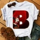 thumbnail image 1 of Disney Fashion Minnie Letter 100% Cotton T-shir Women Casual Top High-Quality Print Summer New Mickey Mouse Tee Free ShippingXS Gao Jinjia LED, 1 of 2