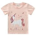 thumbnail image 2 of Little Hand Toddler Gril Unicorn Pajamas Set Summer ShortSleeve Pjs Clothes For Girl Size 6t, 2 of 8