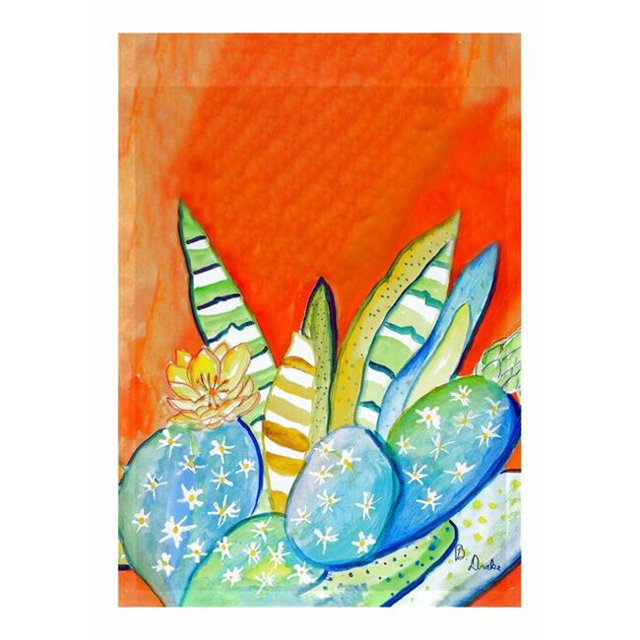 Betsy Drake FL1114G Drapeau 28 x 40 Po Cactus III