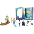 thumbnail image 2 of Disney Princess Ariel Mermaid Storybook Set with 4 Small Dolls, 2 Figures & 1 Accessory from Movie, 2 of 6