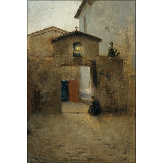 24"x36" Gallery Poster, Solitude by Laurea Barrau 1891
