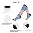 thumbnail image 5 of Pofeuu Cute Pig Flowers Print Compression Socks for Women & Men Circulation - Best Support for Nurses,Running,Athletic,Sports, 5 of 7