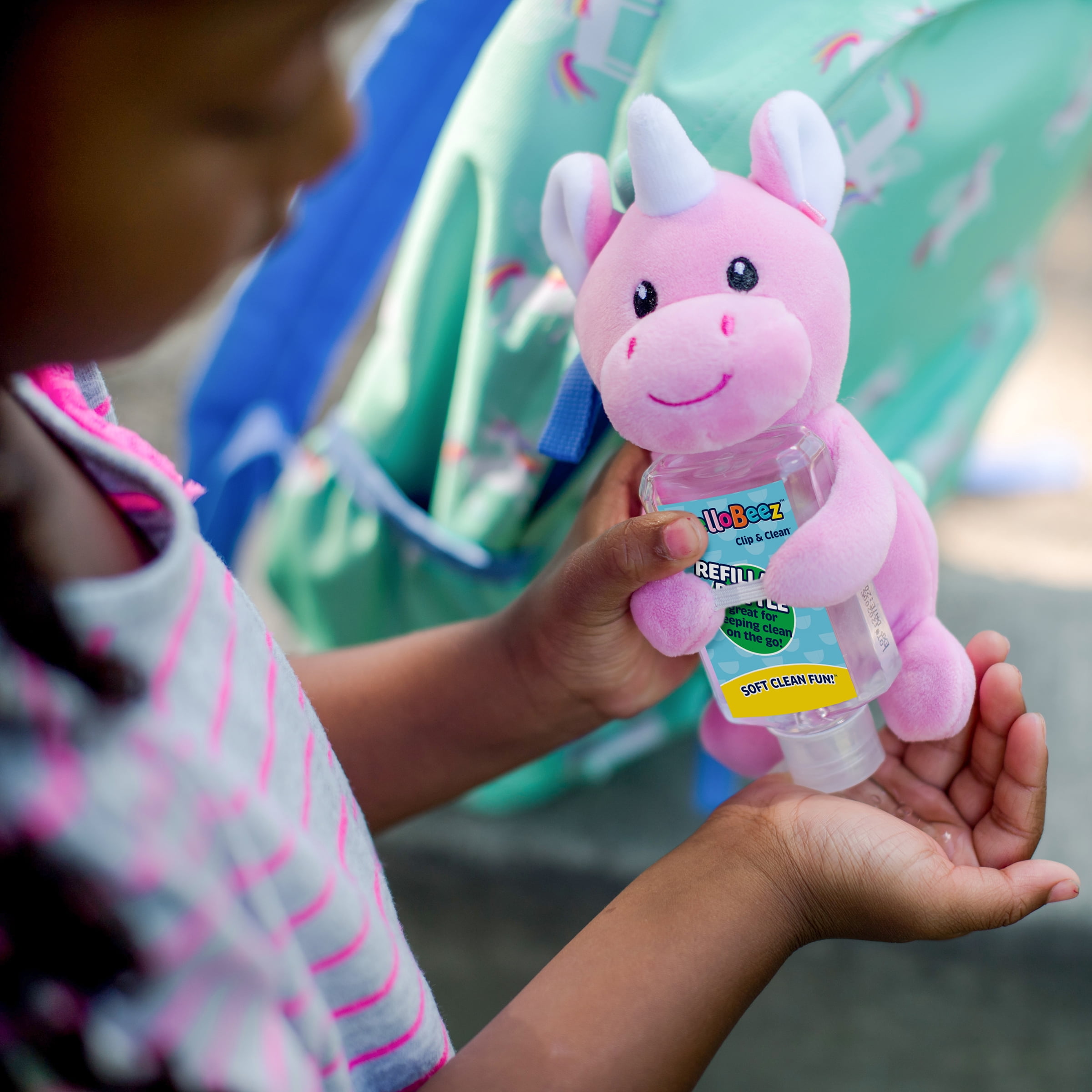 Animal Adventure® Wellobeez™ Antimicrobial Musical Clean Crew™ Unicorn Plush Bundle