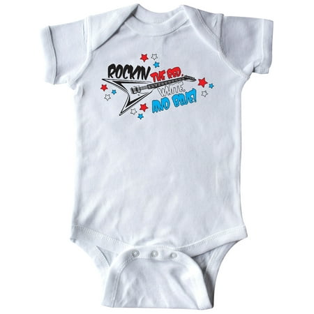 

Inktastic Rocking the Red White and Blue Gift Baby Boy or Baby Girl Bodysuit
