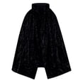 thumbnail image 2 of YTCAMLO Adult Halloween Hooded Cloak Women Sparkly Sequin Short Cape Drawstring Tie Half Length Glitter Stage Performance Outfit, 2 of 7