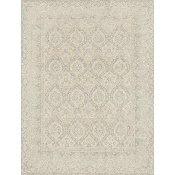 Pasargad Home Ferehan Collection Hand-Knotted Wool Area Rug- 8' 0" X 10' 4"