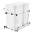 thumbnail image 1 of Rev-A-Shelf RV-15KD-11C S Double 27 Quart Pull Out Waste Containers, White, 1 of 8