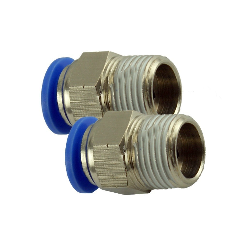 Pneumatic Y Union Connector Tube OD 3/8" One Touch Push In Tube Fitting 5 Pieces 
