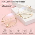 thumbnail image 2 of Gafas bloqueadoras de luz azul para mujer, filtro UV antideslumbrante, 2 of 5