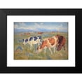 thumbnail image 2 of Theodor Philipsen 18x13 Black Modern Framed Museum Art Print Titled - Grazing Cows on the Island of Saltholm (1892), 2 of 5
