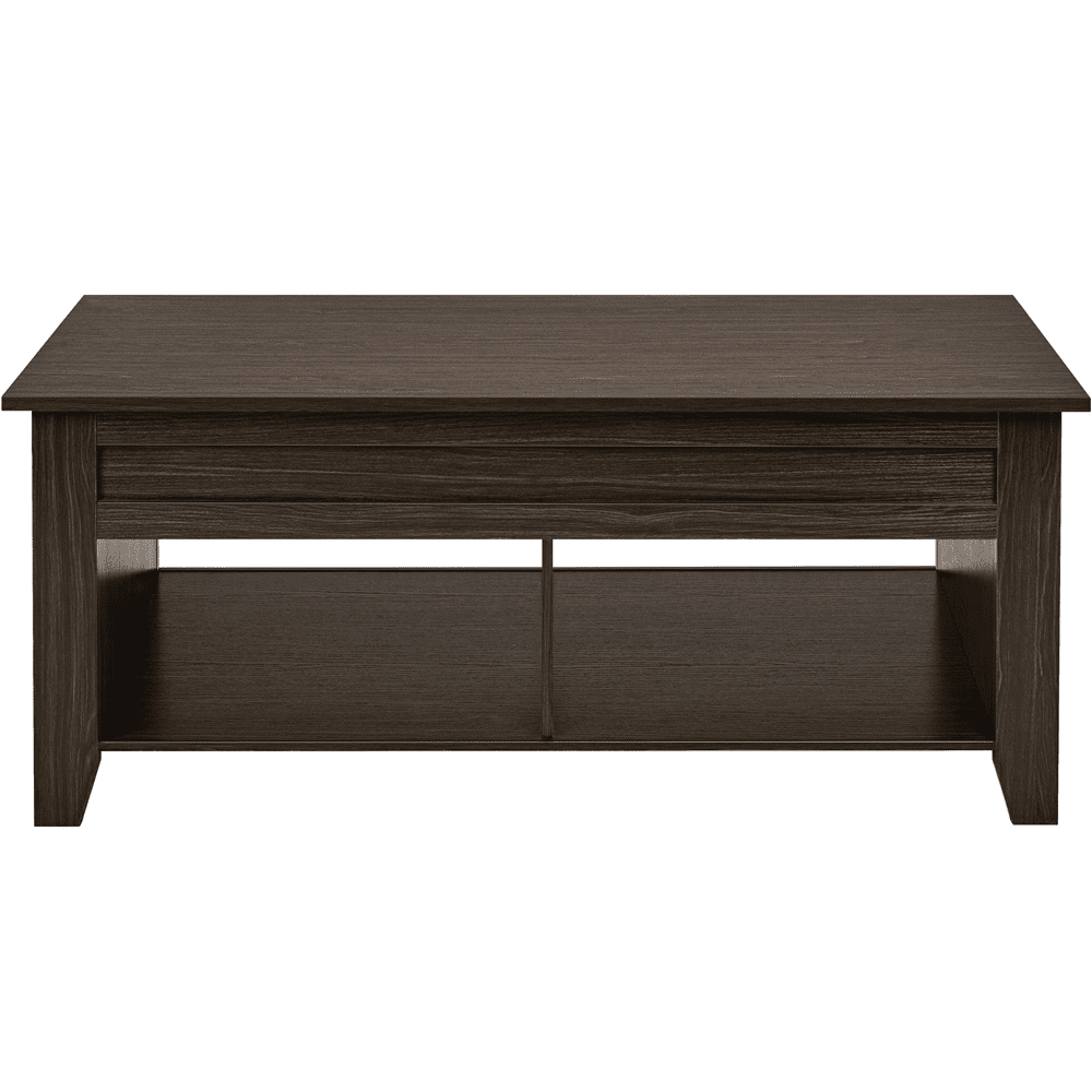 Alden Design 39.5 in Lift Top Coffee Table with 2 Storage Compartments for Living room, Espresso