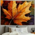 thumbnail image 2 of Autua Leaf Autumn Painting Tapestry Wall Hanging Unique Style Graphic Tapestries Home Wall Decor Art for Living Room Bedroom Apartment Farmhouse Dorm 40x30inch, 2 of 6