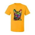 thumbnail image 2 of Cats Are Like Potato Chips Colorful Rainbow Cat Animal Lover Men's Graphic T-Shirt, Gold, Small, 2 of 3