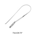 thumbnail image 3 of Unique Bargains 1 Pc Waist Chain Fashionable Spring Adjustable Waist Cord for Women Silver Tone, 3 of 6