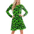 thumbnail image 1 of Robe d'Été Patriotique pour Femmes, Robe de Couverture Florale avec Poches, 1 of 4