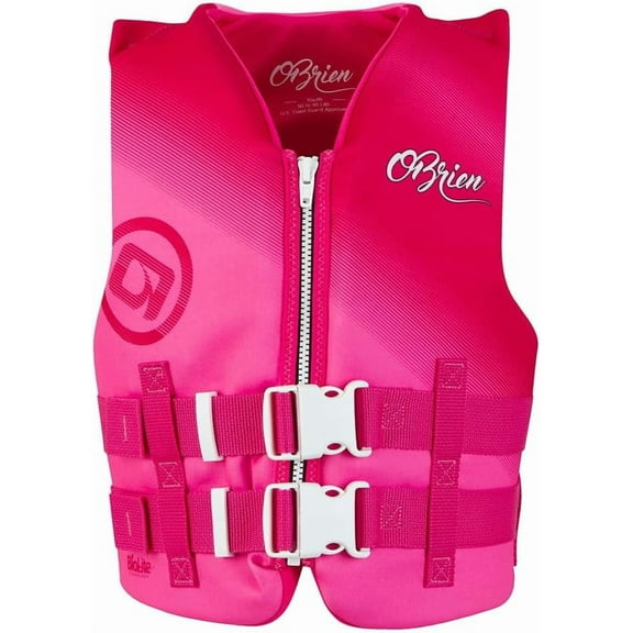 O'Brien Youth V-Back LTD CGA Life Jacekt (55-85lbs) Pink