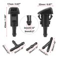 thumbnail image 3 of 4pcs Front Windshield Washer Nozzles for Chrysler PT Cruiser 5116079A with 1.5 Meter Washer Fluid Hose 9 Pcs Connectors, 3 of 6