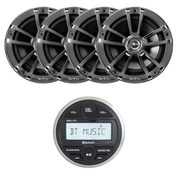 Receptor marino JBL PRV-175 Bluetooth USB con parlantes de 6,5"