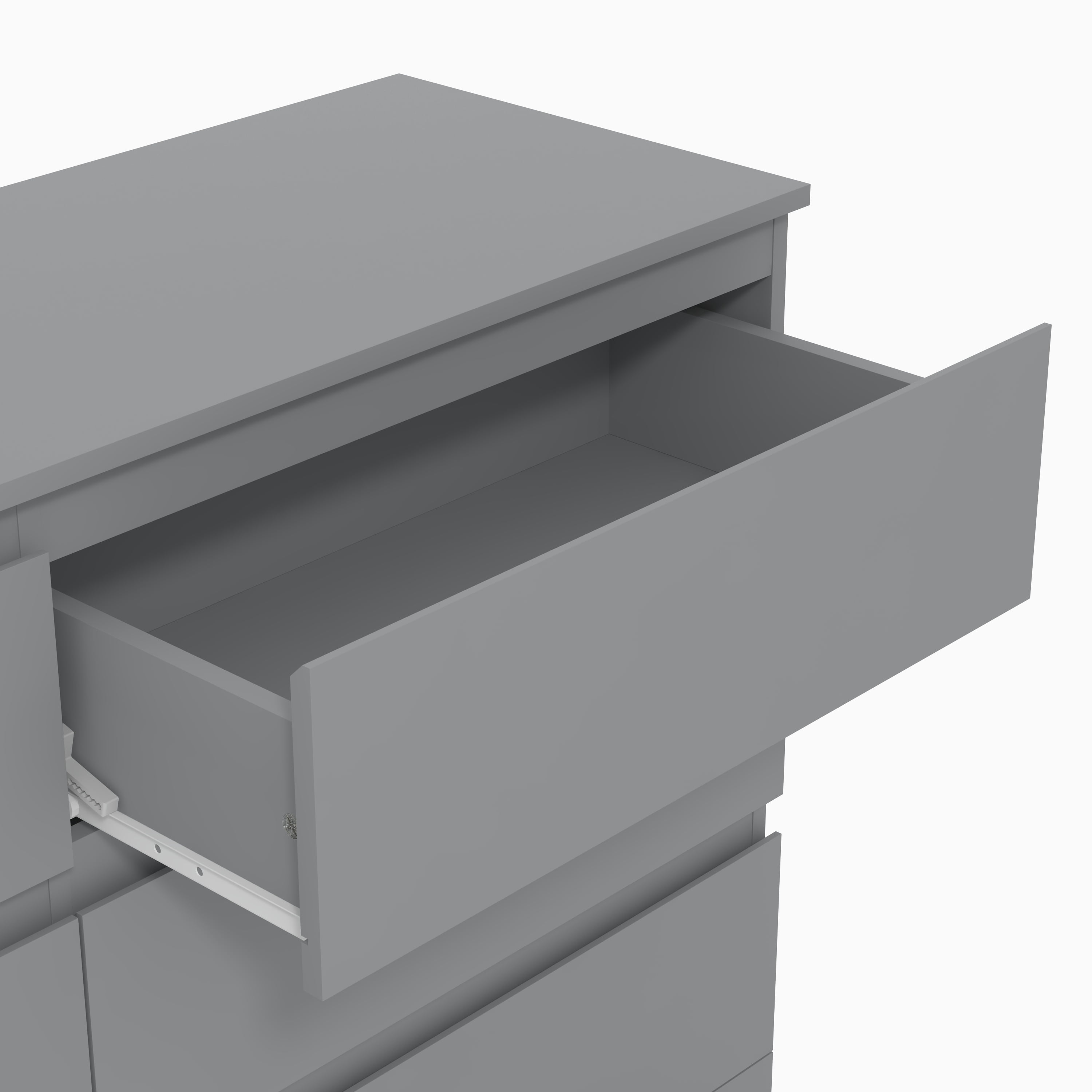 Brindle 6 Drawer Dresser, Cool Gray, by Hillsdale Living Essentials
