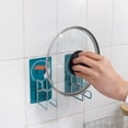thumbnail image 3 of Billuyoard Gancho de pared Soporte para lavabo Colgador de almacenamiento de doble capa plegable Patrones de dibujos animados sin rastro Ventosa Juegos de accesorios de baño Animales 3, 3 of 6