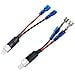 thumbnail image 3 of HUIQIAODS H1 H3 Male Headlight Fog Light Bulb Extension Socket Wire Harness Connector Holder Light Bulb Conversion 2 PCS, 3 of 4