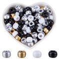 thumbnail image 1 of 800Pcs 4 Colors Plastic Beads Sets Barrel Mixed Color 9x6mm Hole: 3.8mm 200ocs/color, 1 of 6