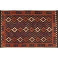 thumbnail image 1 of Ahgly Company Machine Washable Indoor Rectangle Contemporary Chestnut Brown Area Rugs, 6' x 9', 1 of 7