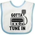 thumbnail image 3 of Inktastic Cb Ham Radio Fan Trucker Boys or Girls Baby Bib, 3 of 4