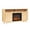 Oak+Gold (32"H), variant on IVV 58-Inch Fluted TV Cabinet with 18" Electric Fireplace & Remote, Farmhouse Media Console Entertainment Center for TVs up to 70 inches (Oak+Gold)