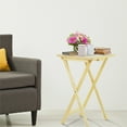 thumbnail image 4 of 5 Piece TV Tray Table Set in Natural (4 Trays, 1 Stand), 4 of 7