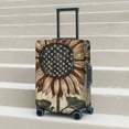 thumbnail image 6 of Fuzoiu USA Sunflower Flag Print Suitcase Cover,Washable Luggage Covers for Suitcase,Elastic Luggage Protector Cover,Scratch Resistant Travel Suitcase Covers-Large, 6 of 7